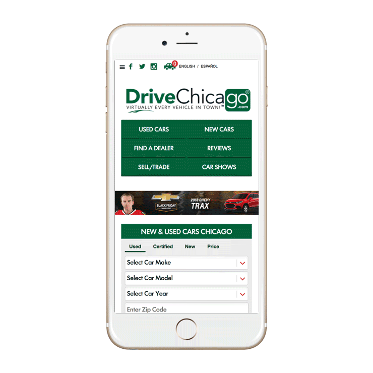 DriveChicago.com mobile