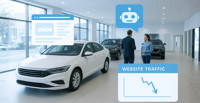 dealership declining website traffic